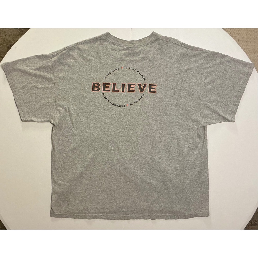 VTG Y2K Gatorade Believe T-Shirt‎ Sports Drink Heavy Cotton Gray Mens 2XL XXL